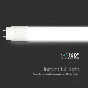 LED Λάμπα T8 G13 60cm 7.5W V-TAC Samsung Chip Rotable 850lm 160° Φυσικό   4000K – 21686