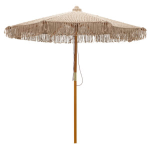 Professional umbrella Renny pakoworld beech wood D2.5m beige 218-000008