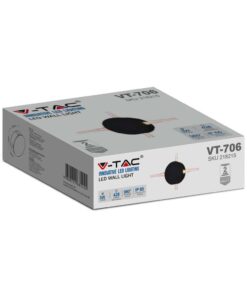 Φωτιστικό Τοίχου Αρχιτεκτονικού Φωτισμού 4W LED Μαύρο 3000K IP65 V-TAC – 218215