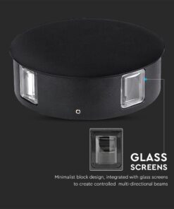 Φωτιστικό Τοίχου Αρχιτεκτονικού Φωτισμού 4W LED Μαύρο 3000K IP65 V-TAC – 218215