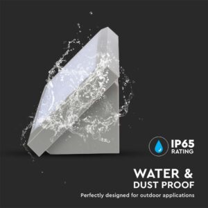 Aπλίκα Τοίχου γωνία LED 20W 6400K IP65 Γκρι Χρώματος V-TAC – 8238