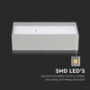 LED Φωτιστικό Απλίκα Up-Down 9W V-TAC Γκρι IP65 Θερμό 3000Κ – 218239
