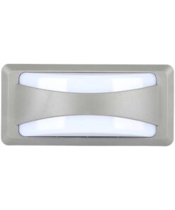 LED Φωτιστικό Απλίκα 12W V-TAC Γκρι Αδιάβροχο IP65 Φυσικό 4000K – 218246