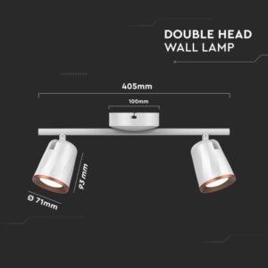 LED επιτοίχιο/οροφής φωτιστικό 12W 4000K φυσικό λευκό με λευκό σώμα V-TAC – 218256