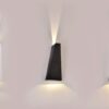 LED Φωτιστικό Τοίχου 4W V-TAC Μαύρο Αδιάβροχο IP65 Φυσικό 4000Κ – 218298