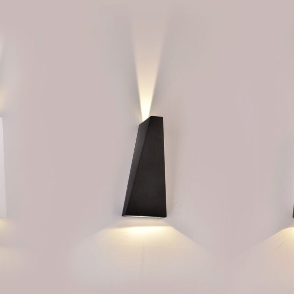 LED Φωτιστικό Τοίχου 4W V-TAC Μαύρο Αδιάβροχο IP65 Φυσικό 4000Κ – 218298