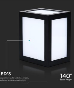 Επιτοίχιο Φωτιστικό LED 12W 6400K IP65 Μαύρου Χρώματος V-TAC – 218342VT