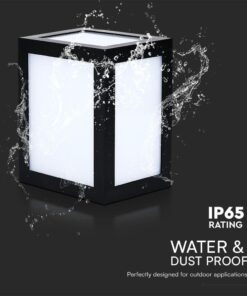 Επιτοίχιο Φωτιστικό LED 12W 6400K IP65 Μαύρου Χρώματος V-TAC – 218342VT