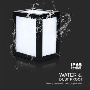Επιτοίχιο Φωτιστικό LED 12W 6400K IP65 Μαύρου Χρώματος V-TAC – 218342VT