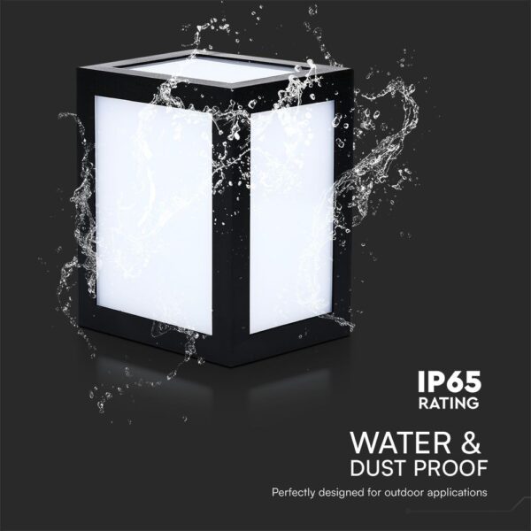 Επιτοίχιο Φωτιστικό LED 12W 6400K IP65 Μαύρου Χρώματος V-TAC – 218342VT