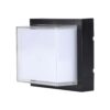 LED αδιάβροχη απλίκα 12W IP65  Μαύρο σώμα τετράγωνη V-TAC Φυσικό 4000K – 218544