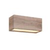 Απλίκα Τοίχου Up-Down σε Απόχωση Ξύλου MAYENNE 2x E14 IP44 Trio Lighting – 218560235