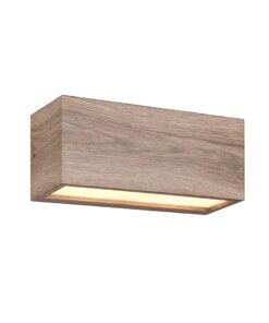 Απλίκα Τοίχου Up-Down σε Απόχωση Ξύλου MAYENNE 2x E14 IP44 Trio Lighting – 218560235
