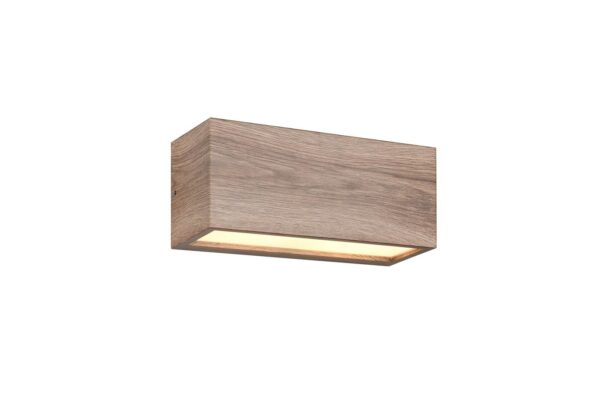 Απλίκα Τοίχου Up-Down σε Απόχωση Ξύλου MAYENNE 2x E14 IP44 Trio Lighting - 218560235