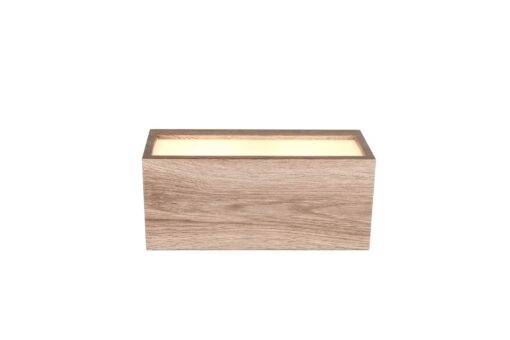 Απλίκα Τοίχου Up-Down σε Απόχωση Ξύλου MAYENNE 2x E14 IP44 Trio Lighting – 218560235