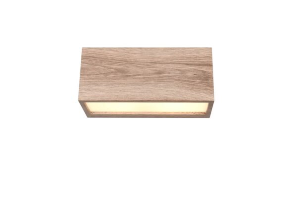Απλίκα Τοίχου Up-Down σε Απόχωση Ξύλου MAYENNE 2x E14 IP44 Trio Lighting – 218560235