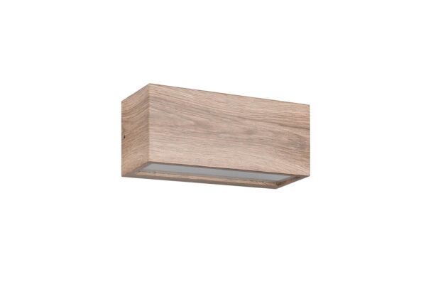 Απλίκα Τοίχου Up-Down σε Απόχωση Ξύλου MAYENNE 2x E14 IP44 Trio Lighting – 218560235