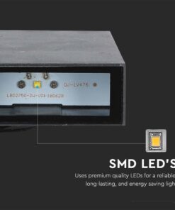 LED Φωτιστικό Τοίχου Up-Down Μαύρο 4W V-TAC IP65 Θερμό 3000K – 218561