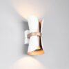 Φωτιστικό Τοίχου Up-Down Λευκό Ματ & Καφέ COAT 2xGU10 Trio Lighting – 218600231