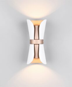 Φωτιστικό Τοίχου Up-Down Λευκό Ματ & Καφέ COAT 2xGU10 Trio Lighting – 218600231