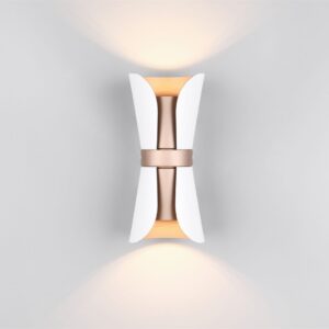Φωτιστικό Τοίχου Up-Down Λευκό Ματ & Καφέ COAT 2xGU10 Trio Lighting – 218600231