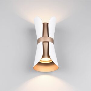 Φωτιστικό Τοίχου Up-Down Λευκό Ματ & Καφέ COAT 2xGU10 Trio Lighting – 218600231