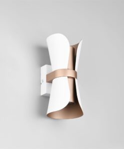 Φωτιστικό Τοίχου Up-Down Λευκό Ματ & Καφέ COAT 2xGU10 Trio Lighting – 218600231