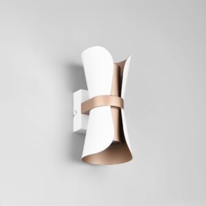 Φωτιστικό Τοίχου Up-Down Λευκό Ματ & Καφέ COAT 2xGU10 Trio Lighting – 218600231