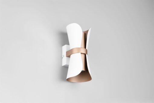Φωτιστικό Τοίχου Up-Down Λευκό Ματ & Καφέ COAT 2xGU10 Trio Lighting – 218600231