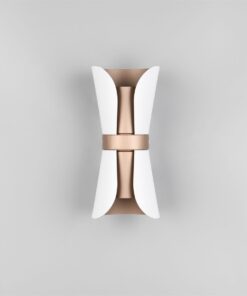 Φωτιστικό Τοίχου Up-Down Λευκό Ματ & Καφέ COAT 2xGU10 Trio Lighting – 218600231