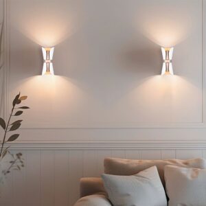 Φωτιστικό Τοίχου Up-Down Λευκό Ματ & Καφέ COAT 2xGU10 Trio Lighting – 218600231