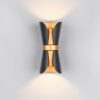 Φωτιστικό Τοίχου Up-Down Μαύρο-Χρυσό COAT 2xGU10 Trio Lighting – 218600280