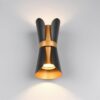 Φωτιστικό Τοίχου Up-Down Μαύρο-Χρυσό COAT 2xGU10 Trio Lighting – 218600280
