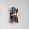 Φωτιστικό Τοίχου Up-Down Μαύρο-Χρυσό COAT 2xGU10 Trio Lighting – 218600280