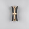 Φωτιστικό Τοίχου Up-Down Μαύρο-Χρυσό COAT 2xGU10 Trio Lighting – 218600280