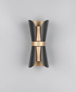 Φωτιστικό Τοίχου Up-Down Μαύρο-Χρυσό COAT 2xGU10 Trio Lighting – 218600280