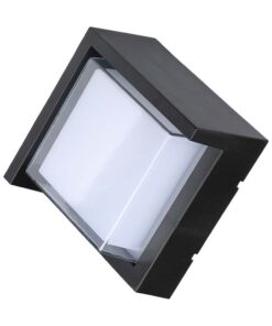 Επιτοίχιο φωτιστικό κήπου 7W IP65 σε μαύρο σώμα τετράγωνο 3000K V-TAC – 218610