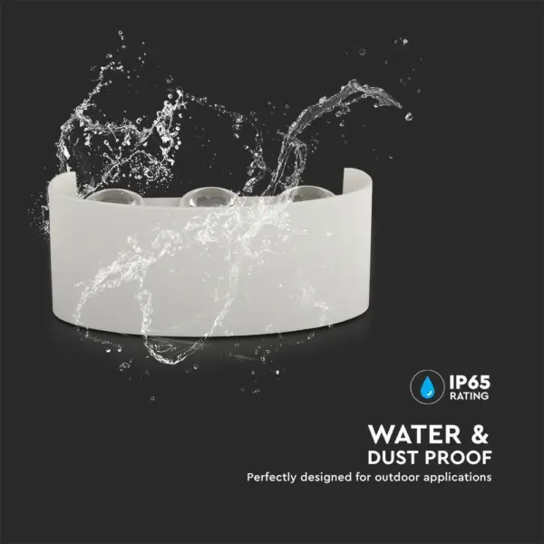 Φωτιστικό Τοίχου 5W LED Up-Down Λευκό V-TAC IP65 Θερμό Λευκό 3000K – 218613