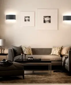 Φωτιστικό Τοίχου 5W LED Up-Down Μαύρο V-TAC IP65 Θερμό Λευκό 3000K – 218615