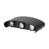 Φωτιστικό Τοίχου 5W LED Up-Down Μαύρο V-TAC IP65 Θερμό Λευκό 3000K – 218615