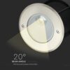 LED Χωνευτό Φωτιστικό COB 8W  Αδιάβροχο IP67 4000K Νίκελ Ματ V-TAC – 218621