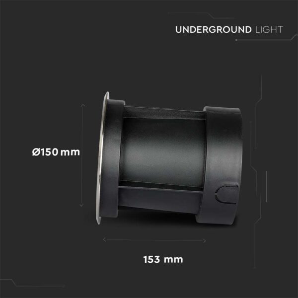 Χωνευτό φωτιστικό LED 10W στρογγυλό Νίκελ Ματ 4000K V-TAC – 218622