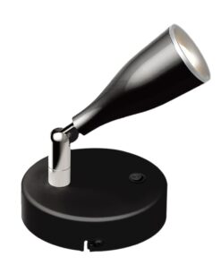 LED Επιτοίχιο Φωτιστικό 4.5W Μαύρο με Διακόπτη V-TAC Φυσικό Λευκό 4000K – 218678