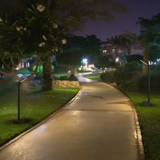 Φωτιστικό Κολωνάκι Κήπου 5W LED V-TAC με Μαύρο Σώμα IP54 Φυσικό Λευκό 4000K  – 218682