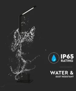 Φωτιστικό Κολωνάκι Κήπου 5W LED V-TAC με Μαύρο Σώμα IP54 Φυσικό Λευκό 4000K – 218682