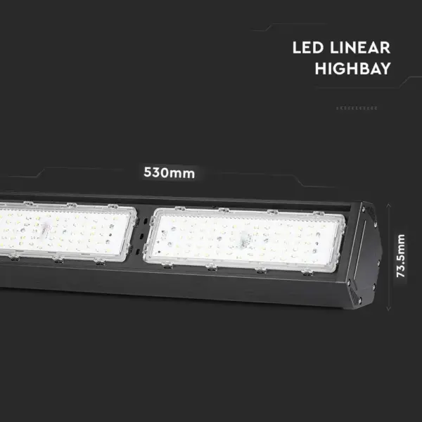 LED Γραμμικός Προβολέας Μαύρος 100W V-TAC PRO Samsung Chip 110° 9800lm IP54 Ψυχρό 6500K – 21892