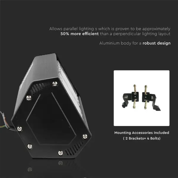 LED Γραμμικός Προβολέας Μαύρος 100W V-TAC PRO Samsung Chip 110° 9800lm IP54 Ψυχρό 6500K – 21892
