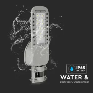 LED φωτιστικό δρόμου V-TAC PRO Samsung Chip 30W 4000Κ γκρι σώμα 135lm/W – 21956
