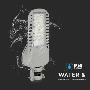 LED φωτιστικό δρόμου V-TAC PRO Samsung Chip 50W 4000Κ γκρι σώμα 135lm/W – 21958