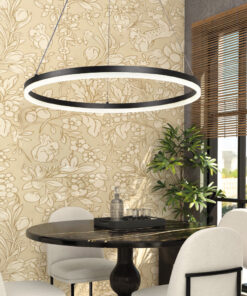 InLight Κρεμαστό φωτιστικό LED 45W 3CCT (by switch on base) 6095-C-Black